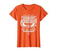 Route 66 Mother Road Crest Maglietta, Donna, Arancio, 3XL