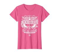 Route 66 Mother Road Crest Maglietta, Donna, Rosa mélange, 3XL