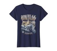 Route 66 Senti la libertà Maglietta, Donna, Navy, XL