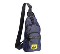 ROUTE 66 - Tracolla uomo - Borsa a tracolla uomo - Borse uomo - Zaino a tracolla uomo - Borsa petto uomo - Borsa a tracolla uomo - Borsa a tracolla uomo, Blu navy, Estándar