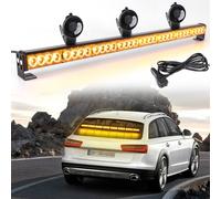 ROUTEKING Barra luminosa stroboscopica 32 LED lampeggiante ad alta intensità avvertimento automobilistico lampeggiante di emergenza caccia alla neve (Ambre)