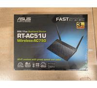ASUS RT-AC51U AC750, Router WiFi Dual Band, Ampia Copertura, Facile ed Intuitiva Configurazione, Parental Control, AiCloud, Nero