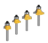Router Bit Tools Set 4PZ per Arrotondamento Angolare in per Progetti Lavorazione