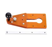 Router Circle Cutting Jig - Steel, 21,5 x 8,9 cm, strumento regolabile con manico ergonomico a sfera | Include una guida corta per Woodworkers Home Workshop per interni ed esterni