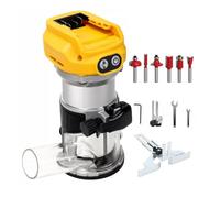 Router compatto cordless 30000 giri/min basato kit router di lavorazione del legno elettrico per batteria Serie 20V