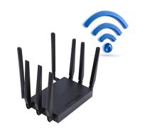 Router CPE 5G, Router WiFi 6 con 8 Antenne e Slot per Scheda SIM, Banda 5GHz 1201Mbps, Banda 2,4GHz 574Mbps, MIMO 4x4, Antenne Rimovibili, per Medio Oriente, Asia, Africa (Spina