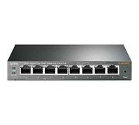TP-LINK TL-SG108PE Non gestito Gigabit Ethernet (10/100/1000) Nero Supporto Power over Ethernet (PoE)
