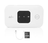 Router da Viaggio Portatile, Hotspot WiFi Mobile, Supporta 10 Utenti Contemporaneamente, Dispositivo WiFi Tascabile con Batteria Grande da 2100 mAh, per Internet a Casa o