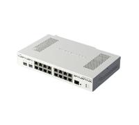 Router Ethernet Mikrotik CCR2004-16G-2S+PC 16 porte SFP+ 25 Gbps alte prestazioni bianco