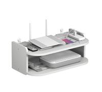 Router Hider Box, Multi Layer TV Stand, Set-Top Box Stand, Remote Control Storage Rack, TV Set-Top Box Stand with Wireless Router Organizer and Heat Dissipation Feature, Perfect for Home Storage