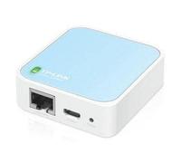 TP-Link TL-WR802N router wireless Fast Ethernet Banda singola (2.4 GHz) Blu, Bianco