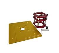 Router Lift 65mmDiam Motori Router Lift Table Base Allume Lavorazione del legno Router Table Insert Plate Board for Trimmer Engravinger Base(Gold B)