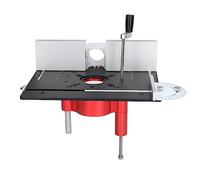 Router Lift System Electric Router Table Insert Plate Lifting Base Kit, Aluminum Alloy Router Lift Kit for Woodworking Chamfering and Trimming, 0-47 mm Precision Adjustment with (Nera)