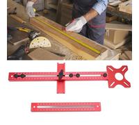 Router Milling Groove Bracket Aluminum Alloy Cabinet Hardware Jig Router Circle Cutting Jig for Woodworking