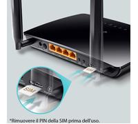 TP-Link TL-MR6400 router wireless Fast Ethernet Banda singola (2.4 GHz) 4G Nero
