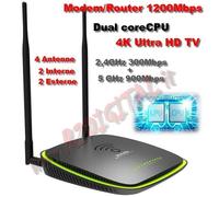 ROUTER MODEM ADSL 1200Mbps TENDA D1201 WIRELESS N300 PRINT SERVER HARD DISK 4K