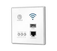 Router Montato A Parete Da 300 Mbps Punto Di Accesso AP Con Crittografia WPS Presa USB Ideale Per Ufficio Hotel Casa Rete LAN Bianco