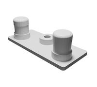 Router Mount for Ubiquiti EdgeRouter X - Pegboard Bracket 20mm Spacing