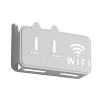 Router Rack Mount, Back Adhesive Wall Holder, Decorative Space Saving Cable Box, Wall Mounted Modem Holder, Multifunctional Storage for Remote Control and Networking Devices