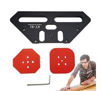 Router Templates, Precision Arc Cutting Guide, Sturdy Alluminio Lega Stencil Tool, Woodworking Router Jig for Home Carpentry, Furniture Edges, Craftsmen, 11.02x5.71x1.42 pollici