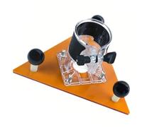 Router Triangolare Base ABS Plastica Taglio Macchina Piastra per 65mm Trimmer Scanalatura Smusso Lavorazione del Legno Finitura Fine Curva Bordo di Taglio Piallatura Modello Lavoro