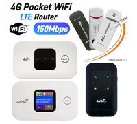 Router WiFi tascabile 4G Hotspot Mobile portatile Modem Wireless 150Mbps con Slot per SIM Card Router Wireless 4G ampia copertura 4G 150Mbps-1