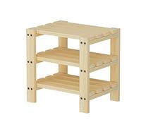 Router wireless multistrato in legno per dissipazione del calore e presa di archiviazione desktop rack di rete TV set-top box rack amplificatori stand effetti (colore: giallo Dimensioni: 302340 cm