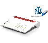 FRITZ!Box 4050 router wireless Gigabit Ethernet Dual-band (2.4 GHz/5 GHz) Nero, Bianco