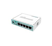 Mikrotik RB750GR3 router cablato Gigabit Ethernet Turchese, Bianco