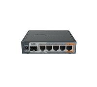 ROUTERBOARD MIKROTIK hEX S Dual Core880MHz MHz CPU,256MB RAM,5P GigabitLAN,SFP,USB,PoE-out on port5,RouterOS L4,plastic case,PSu
