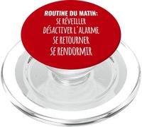 Routine du Matin Se réveiller Alarme Se Retourner Rendormir PopSockets PopGrip per MagSafe