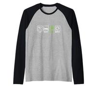 Routine giornaliera Mangia Dormi Padel Ripetizione Maglia con Maniche Raglan