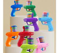 ROUWAN 1 Pistola + 65 Proiettili Lanciatore a Disco, Giocattolo da Esterno e Interno per Bambini, Regalo Interattivo Genitore-Figlio, Adatto per Ragazzi e Ragazze, Regalo di Calzini, Prodotti per Bamb