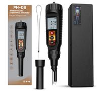 Rouwthio Misuratore PH del Suolo con PH, umidità del Suolo, Luce e Temperatura del Suolo Piccolo e Leggero per Giardini di Verdure Indoor ed Outdoor