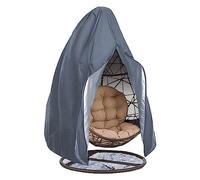 ROUYA Copertura for Sedia A Uovo Sospesa da Giardino, Resistente, con Cerniera E Coulisse, Tessuto Oxford Protettivo, Resistente agli Strappi E al, Antipolvere.(Grey,231x200cm)