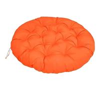 ROUYA Sedia Sospesa, Cuscino Rotondo for Sedia in Rattan, Spesso Antiscivolo, Facile da Pulire, for Sedute da Interno Ed Esterno in Tatami for Patio(Orange,80x80cm)