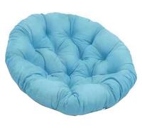 ROUYA Sedia Sospesa, Cuscino Rotondo for Sedia in Rattan, Spesso Antiscivolo, Facile da Pulire, for Sedute da Interno Ed Esterno in Tatami for Patio(Blue,80x80cm)