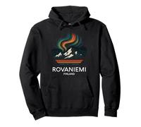 Rovaniemi Finlandia Aurora boreale Artico Aurora Borealis Felpa con Cappuccio