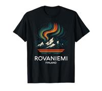 Rovaniemi Finlandia Aurora boreale Artico Aurora Borealis Maglietta