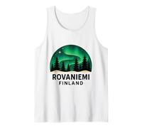 Rovaniemi Finlandia Aurora boreale Aurora Borealis Pinna Artico Canotta