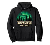 Rovaniemi Finlandia Aurora boreale Aurora Borealis Pinna Artico Felpa con Cappuccio