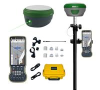 Rover GNSS RTK laser SMA28H con software permanente Collector, doppia fotocamera, tracciamento AR della scena reale, funziona come stazione base per droni/UAV, IMU a 120°, UHF 15 km, precisione 2 cm