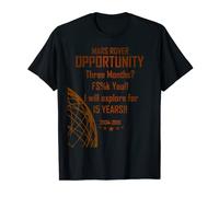 Rover Opportunity 2019 Mars Heroic Ending T-Shirt Uomo Donna Maglietta