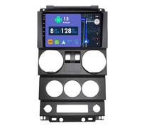 RoverOne 8G+128G CarPlay Stereo per Jeep Wrangler Rubicon 2008-2010 con Android Auto Radio GPS Navi Bluetooth RDS WiFi Touch Screen Unità Testa Lettore Multimediale