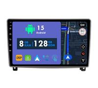 RoverOne 8G+128G CarPlay Stereo per Peugeot 407 2004 2005 2006 2007 2008-2011 con Android Auto Radio GPS Navi Bluetooth RDS WiFi Touch Screen Unità Testa Lettore Multimediale