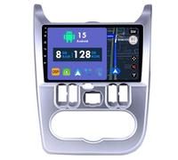 RoverOne 8G+128G CarPlay Stereo per Renault Logan 1 Sandero 2009-2015 per Dacia Duster 2010-2017 con Android Auto Radio GPS Navi Bluetooth RDS WiFi Lettore Multimediale