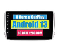 RoverOne Autoradio GPS per Peugeot 208 2008 2012-2016 con Android Navigazione Radio Stereo Bluetooth Mirror Link