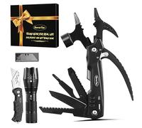 RoverTac 12-in-1 Multi Tool Hammer, torcia LED, coltello multiuso in confezione regalo premium, attrezzatura essenziale per il campeggio e la sopravvivenza, regalo per uomini, papà, lui