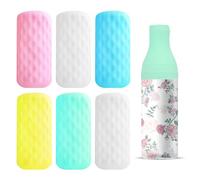 Rovhity Confezione da 6 tappi per bottiglie in silicone, essenziali da viaggio portatili, per donne e uomini, a prova di perdite, essenziali per navi da crociera, adatte a bottiglie di varie