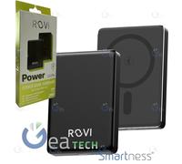 ROVI POWER BANK LX12 PLUS 10000MAH CARICABATTERIE PORTATILE MAGSAFE WIRELESS BLK